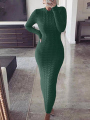 Knitted Bodycon Maxi Sweater Dresses