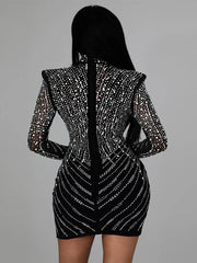 Sequin Mini Drilling Party Dresses