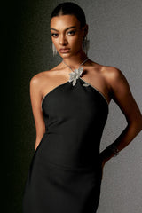 Robe mini bandage dos nu