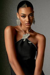 Robe mini bandage dos nu