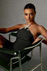 Robe mini bandage dos nu