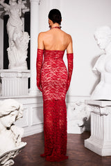 Healter Lace Maxi Dress