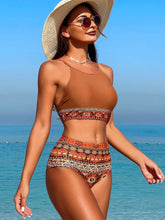 Vintage Floral Bikini Set Push-Up Underwire Top & Bottom Classic Print Two-Piece Swimsuit