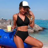 Two Piece Bikini Set Tummy Control Swimsuit Panties Set