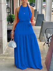 Halter Backless Maxi Dresses
