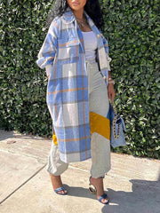 Plaid Button Down Cotton Cardigans