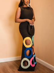 Colorful Cutout Ring Dresses