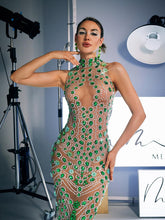 Robe maxi ornée de strass