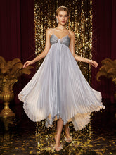 Spaghetti Pleat Maxi Dress