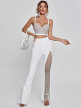 Bustier en cristal blanc