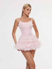 Ensemble robe à spaghetti papillon