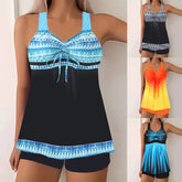 Floral Print Bikini Set with Conservative Two Piece Swimsuit for Comfortable Tankini for Fashion