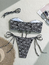 Flower Printed Bikini Two-pieces Bikini Set