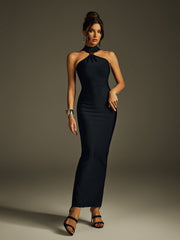 Robe longue bustier dos nu