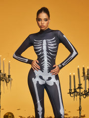 Combinaison à col montant ornée de strass