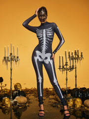 Combinaison à col montant ornée de strass