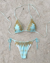 Lace Bikini Swimsuit Bikini V Neck Swimwear Separates Halter Two Piece Bikini Set Swimwear Resort Wear Bathing Suit