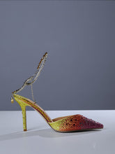 Escarpins à franges en cristal