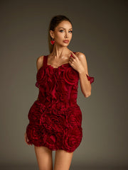 Off Shoulder Flower Skirt Set