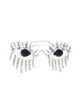 Rhinestone Fringe Sunglasses