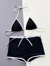 Splicing Halter Bikini Two-pieces Bikini Set