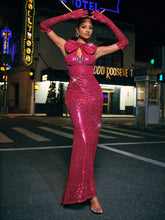 Robe maxi ornée d'un nœud