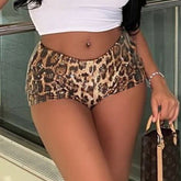 Casual Bold Leopard Print Shorts