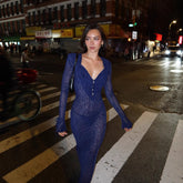 Street Bold Sheer Bodycon Dress