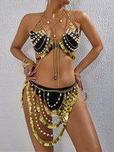 Paradise Golden Beaded Two Piece Set