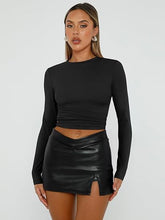 Trend Black Fitted Longsleeve Top