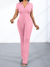 Zip Up Bodycon Jumpsuits