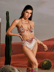 Ensemble de chaîne de corps en strass