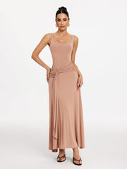 Spaghetti Draped Maxi Dress
