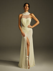 Sleeveless Cutout Split Maxi Dress