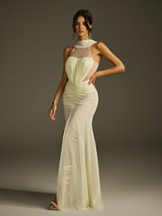 Sleeveless Cutout Split Maxi Dress