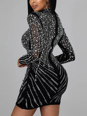 Sequin Mini Drilling Party Dresses