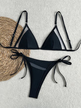 Mesh Sheer Bikini Strappy Two-pieces Bikini Set