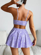 Tummy Controled Bikini Set 3 Piece Swimsuits for Print Bathing