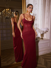 Spaghetti See Through Maxi Dress