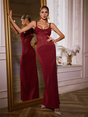 Spaghetti See Through Maxi Dress