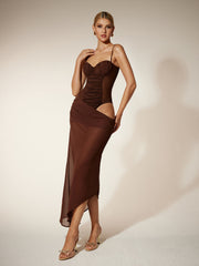 Spaghetti Mesh Maxi Dress