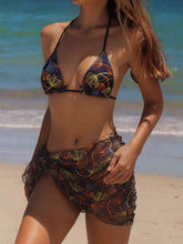 Floral Bikini Set Sporty Three Piece Swimsuitwear 3 Piece Halter Bikini Sets Panties 2026