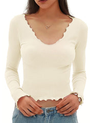 Lettuce Trim Slim Ribbed Tops