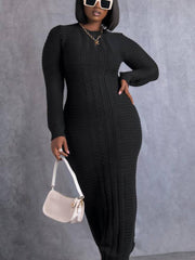 Knitted Bodycon Maxi Sweater Dresses