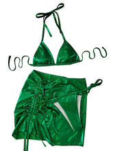 metallic bikinis Sets three pieces with drawstring mini bathing suit wear thong bikini swimsuits biquini