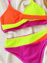 ribbed patchwork cross bikinis Sets two pieces thong color block swimsuit bathingwear biquini bakini