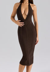 Robe bandage mi-longue