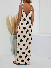 Polka Dot Print Spaghetti Strap Dresses