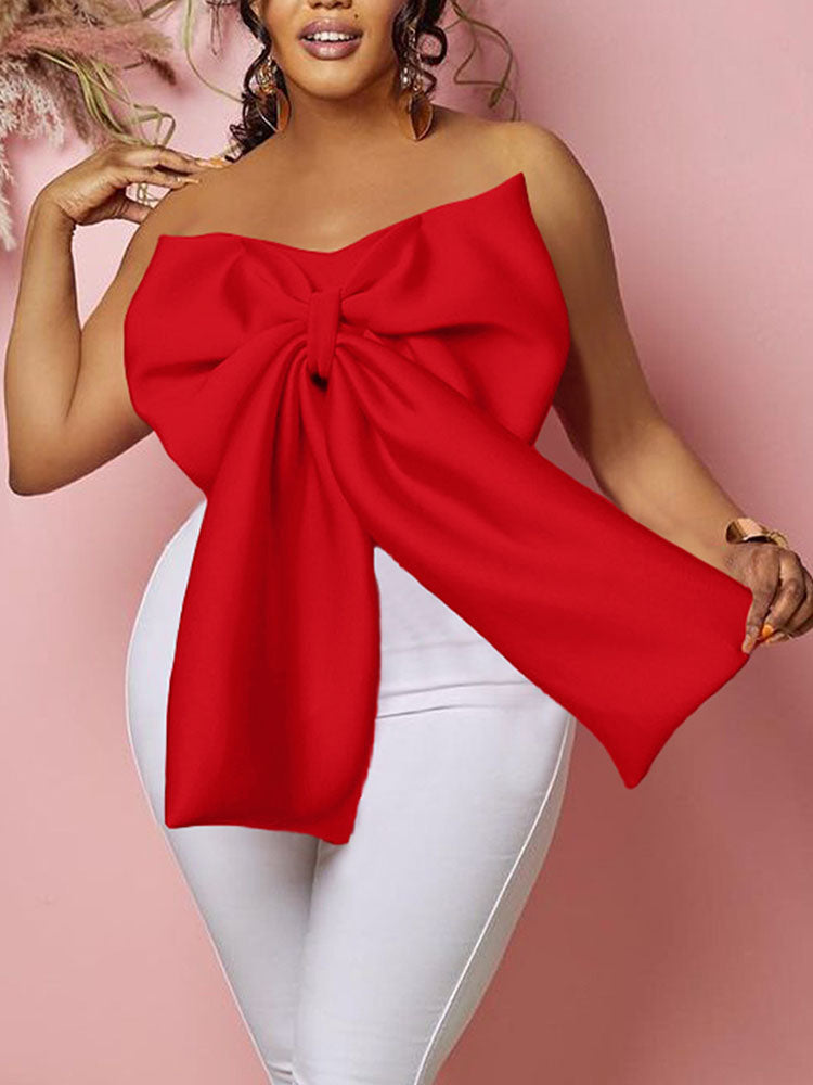 Sweet Bow Tube Tops