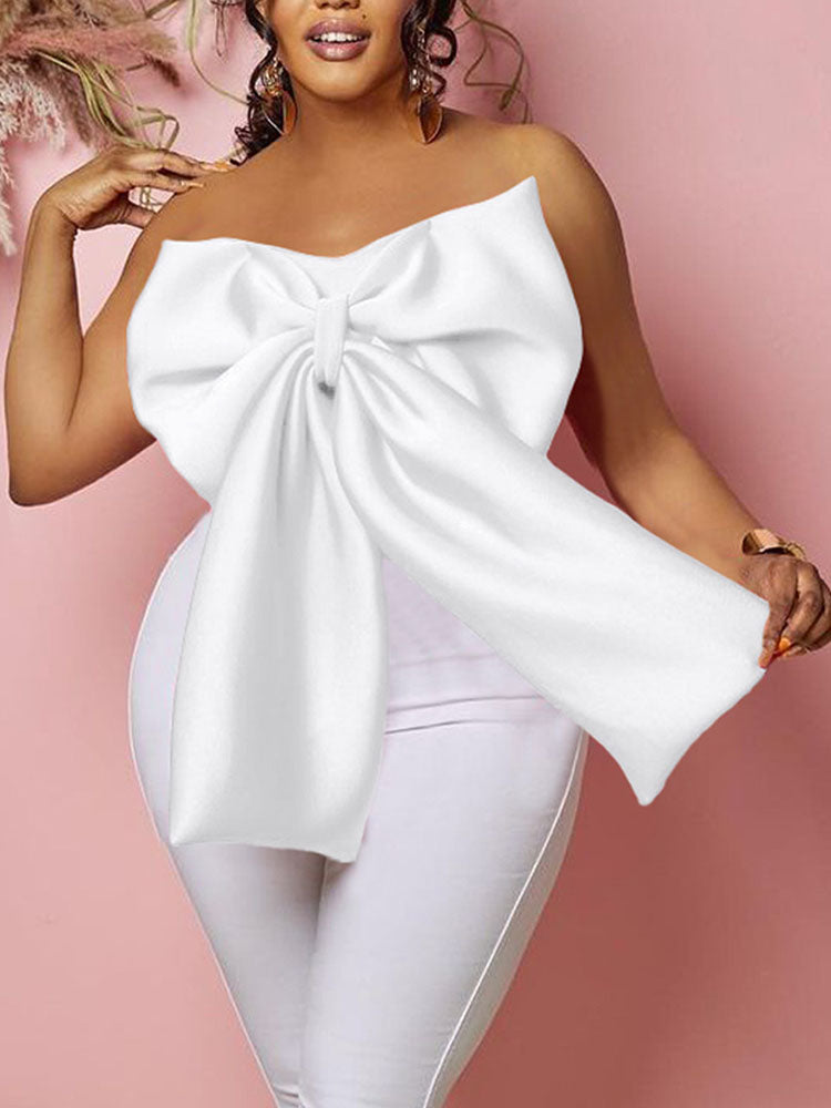 Sweet Bow Tube Tops
